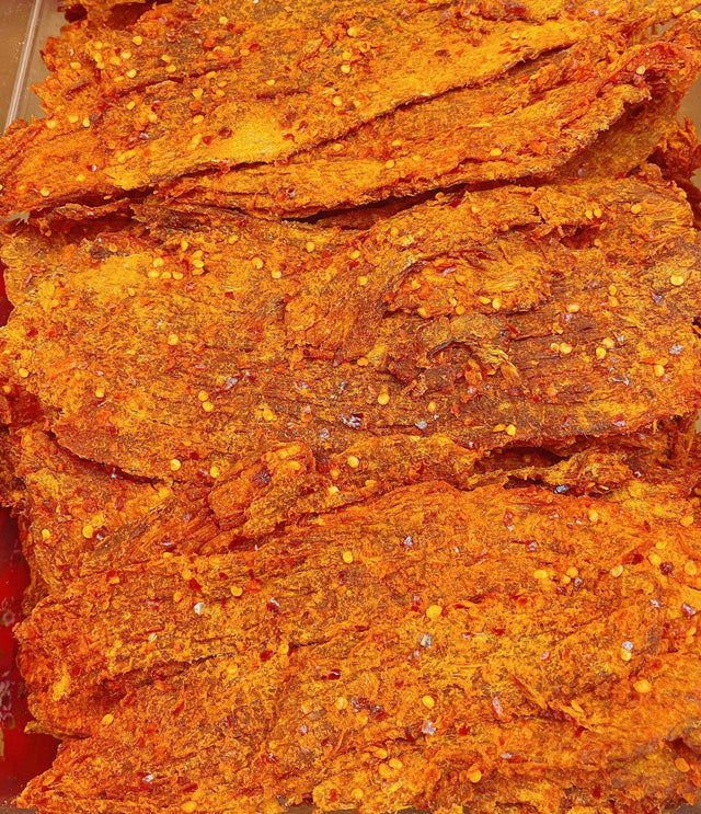 Spicy Curry Beef Jerky-Khô Bò Cà Ri - 0.5 lb
