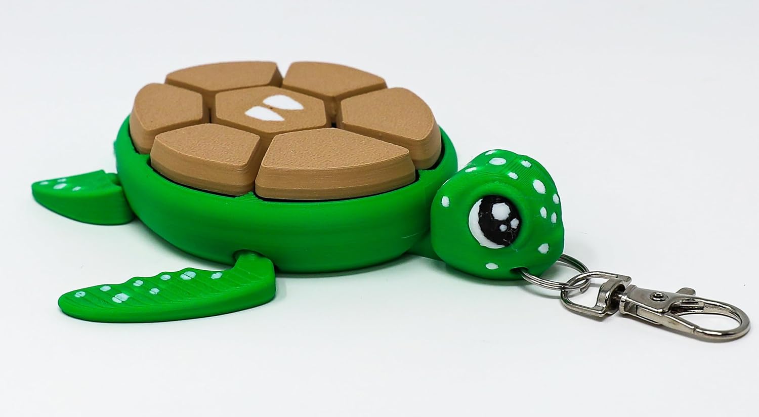 Fruit Turtle Fidget Clicker Keychain 3D Printed - Sensory Stress