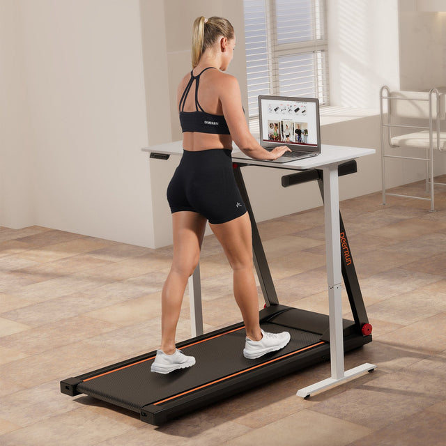 DeerRun A1 Pro Move+  6% Incline Foldable Treadmill——2025 Upgraded Chip & NFC Support | 350Lbs, 10mph Black