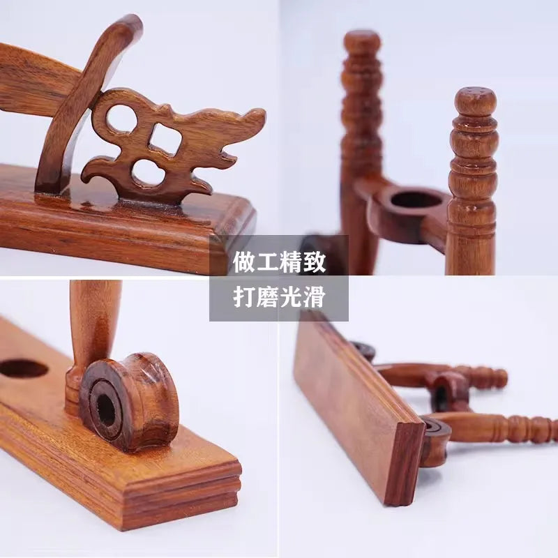 Solid Wood Fan Display Stand for Silk Folding & Round Fans