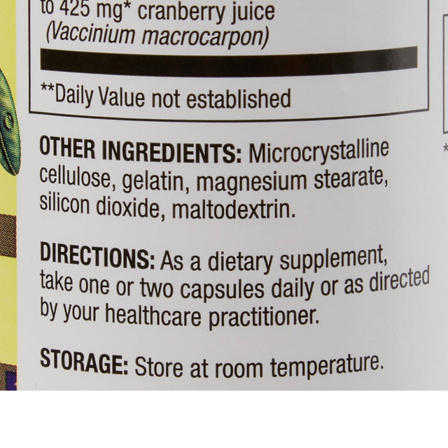Optimum Cranberry Juice Extract Dietary Supplement, 425 mg
