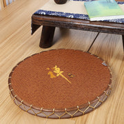 Traditional Handwoven Japanese Tatami Zabuton Cushion