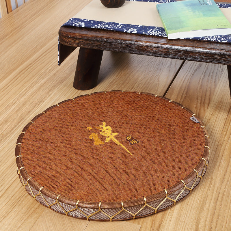 Traditional Handwoven Japanese Tatami Zabuton Cushion