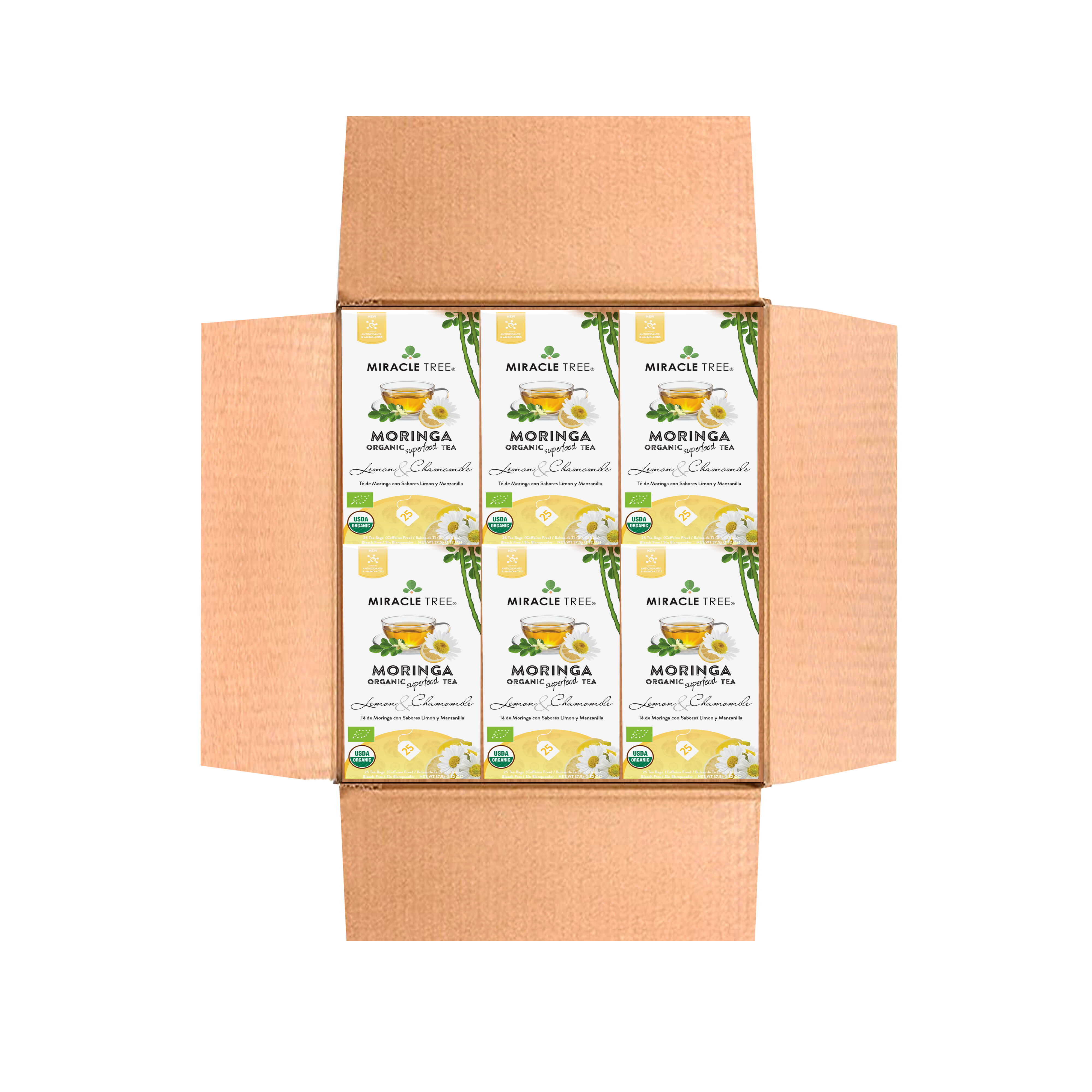 Organic Moringa Tea, Lemon & Chamomile