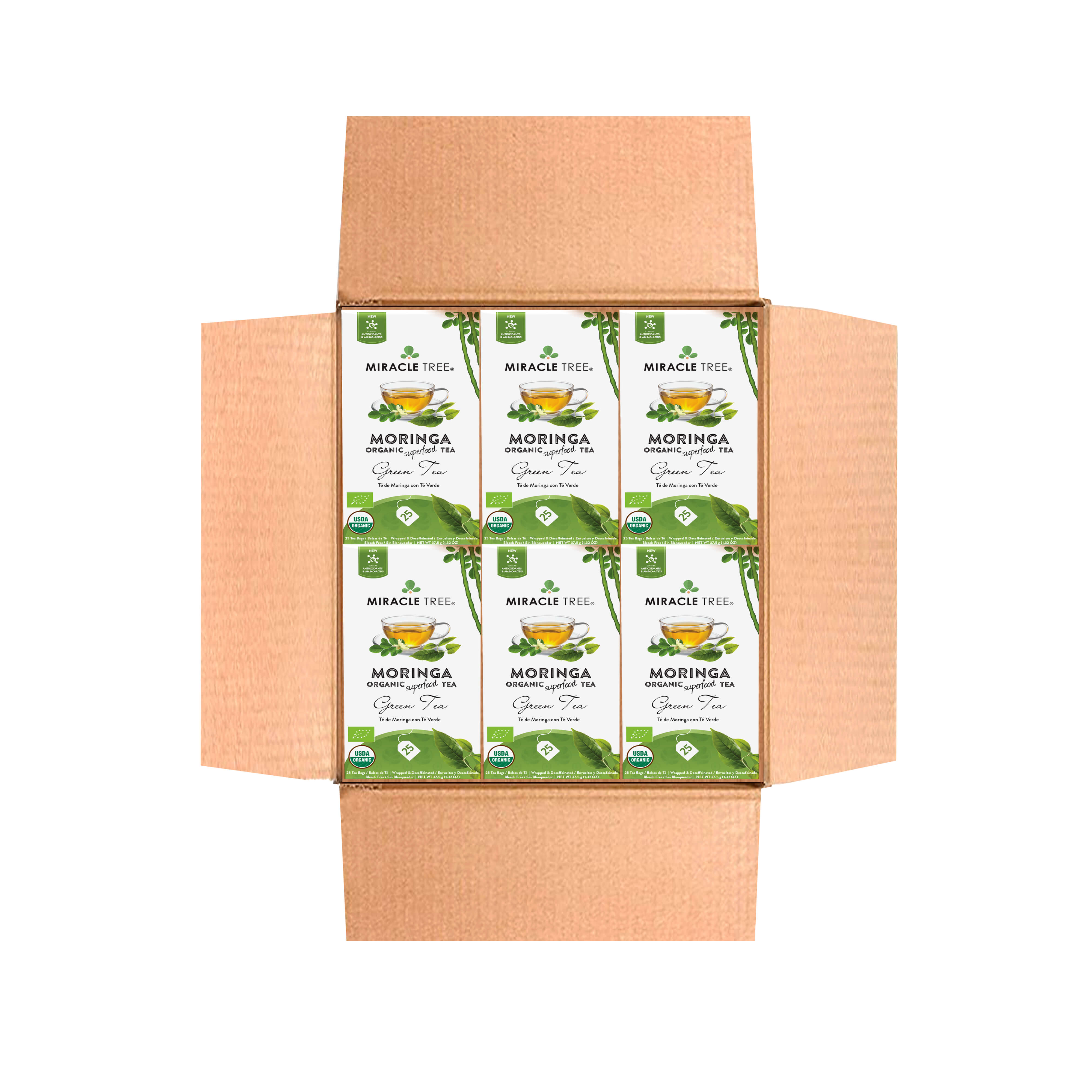 Organic Moringa Tea, Green Tea