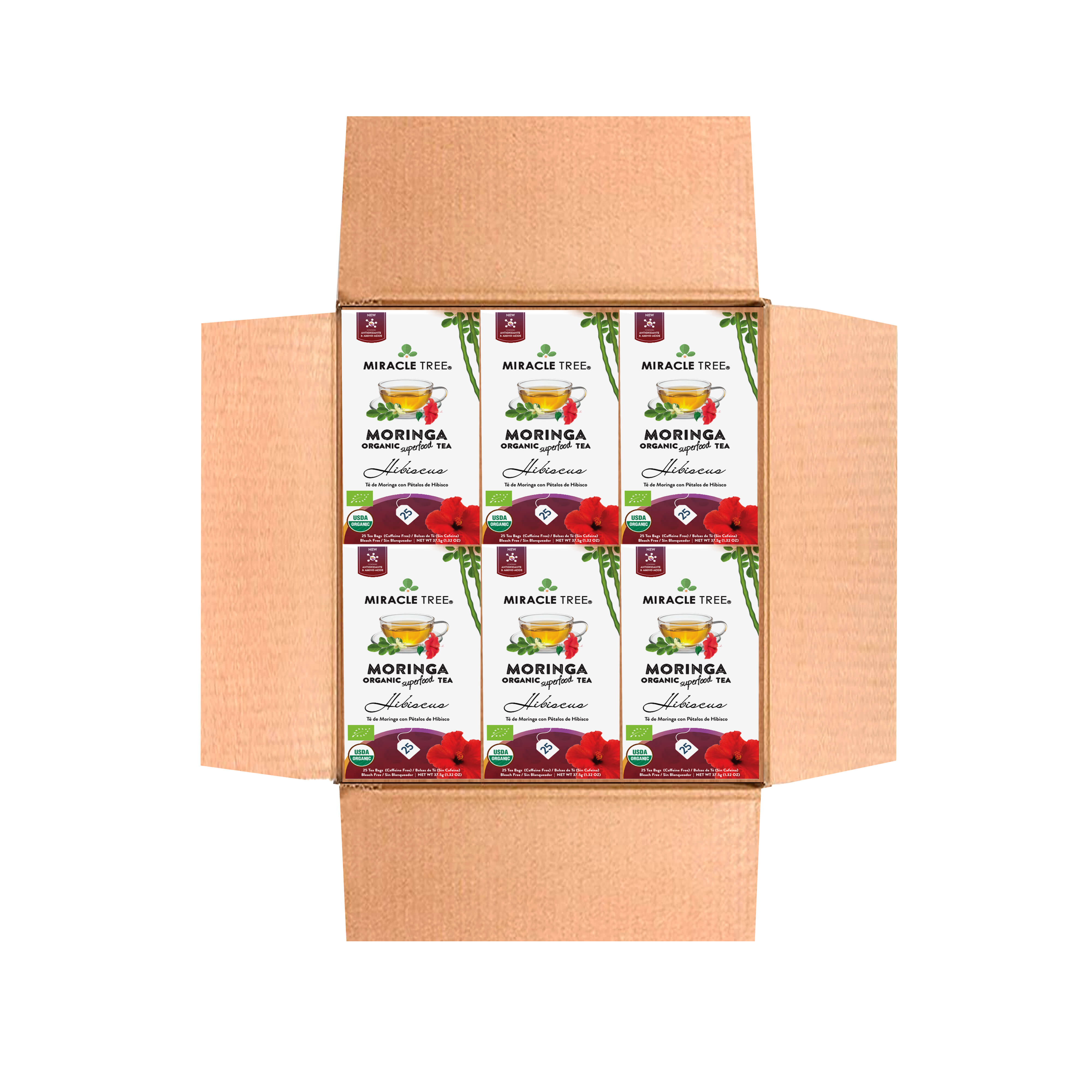 Organic Moringa Tea, Hibiscus