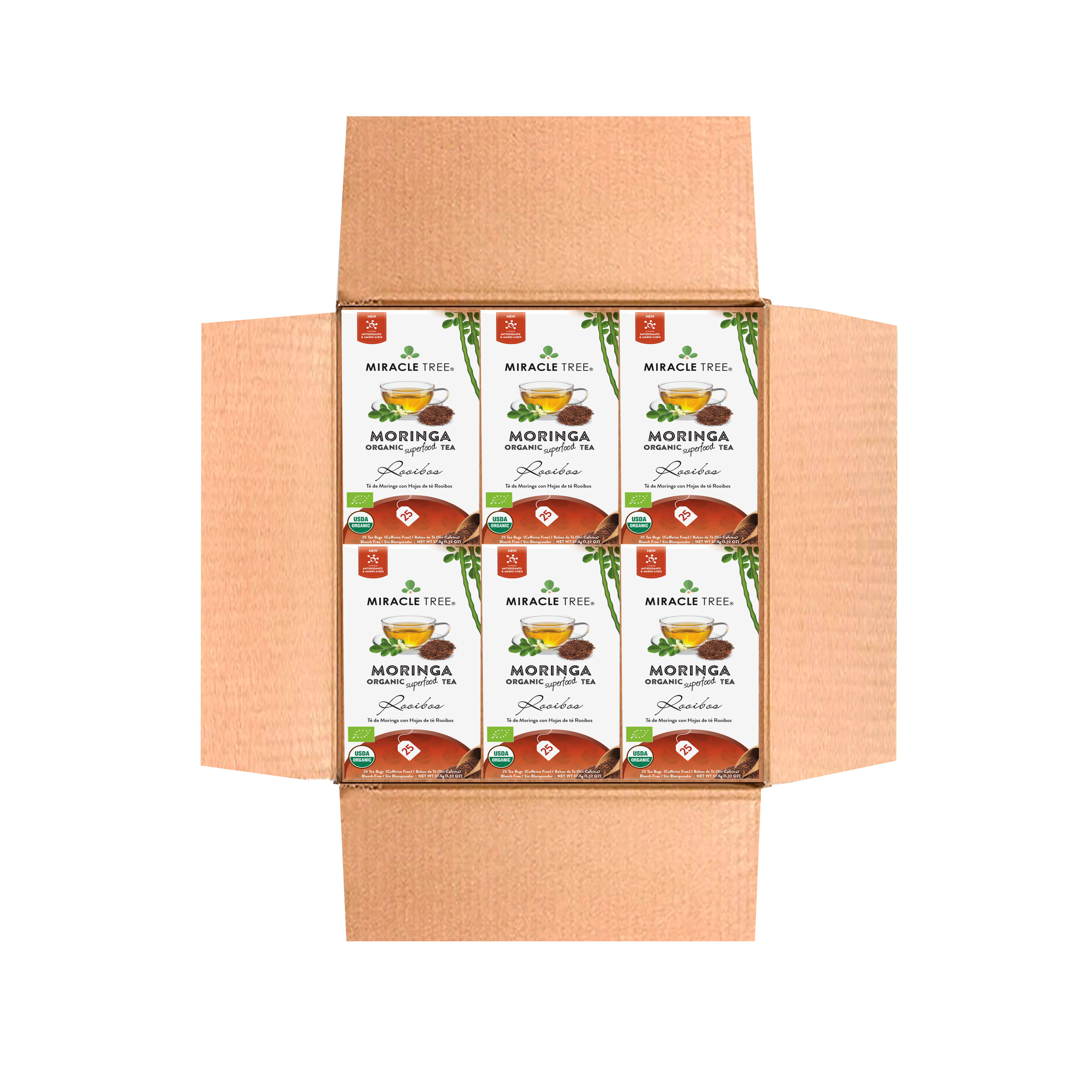Organic Moringa Tea, Rooibos