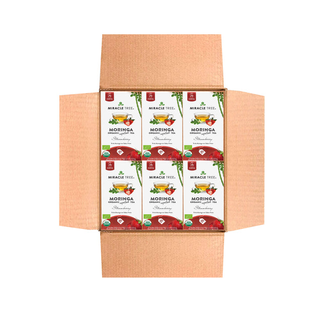 Organic Moringa Tea, Strawberry