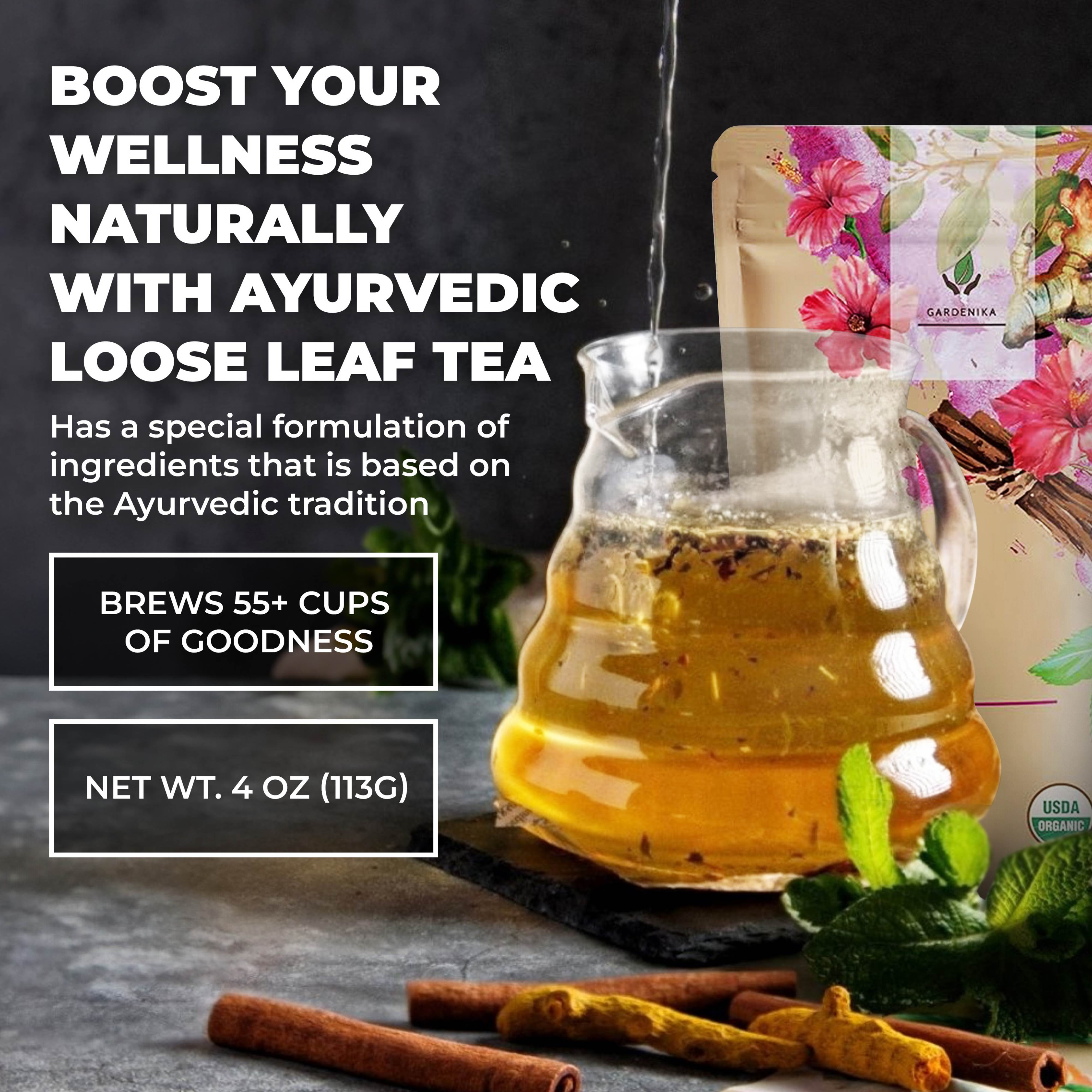 Serenity Glow Tea, Metabolism Support | Ayurvedic Blend | Organic