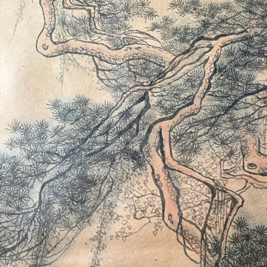 Tang Liuren Figure Scroll – Xuan Paper Wall Decoration for Living Room