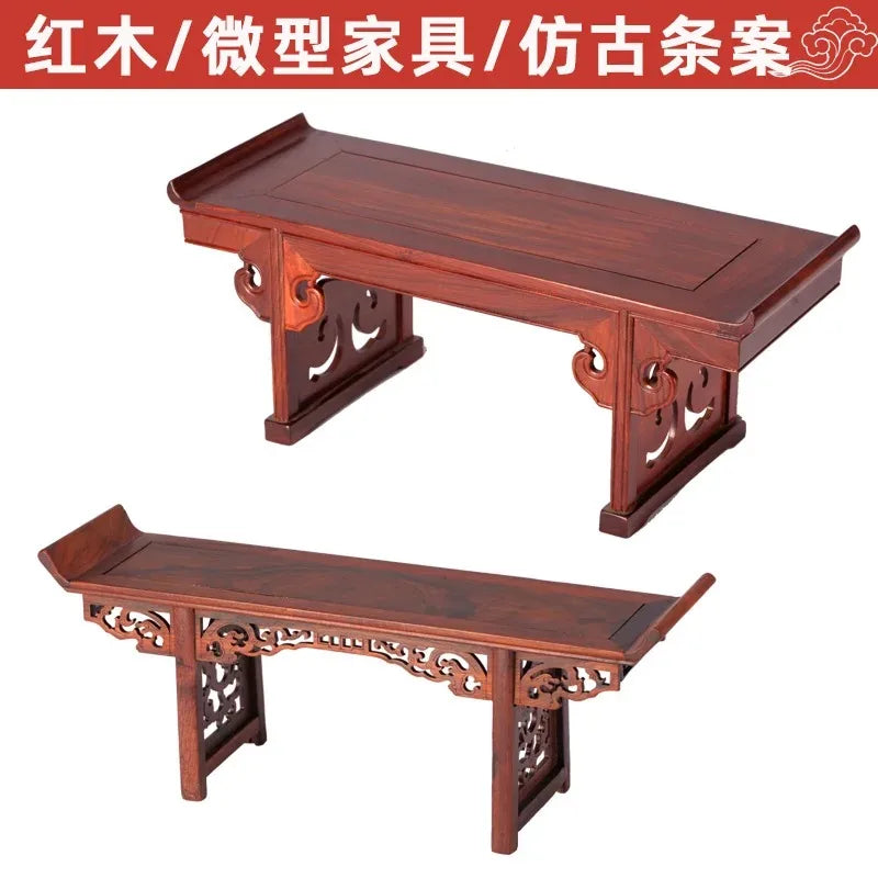 Redwood Chinese Altar Table – Display Stand for Buddha, Vases & Bonsai