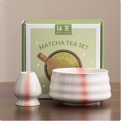Ceramic Matcha Bowl Ceramic with Accessories
