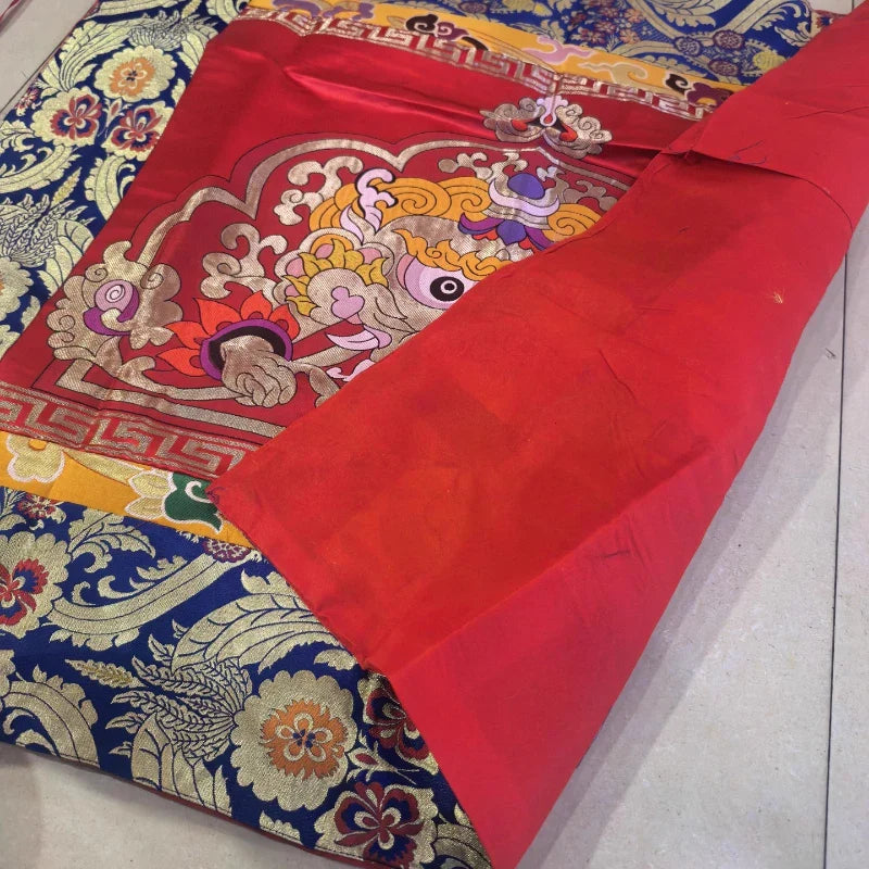 1 Meter X 1 Meter Tibetan-style High-quality Exquisite Handmade Embroidery Altar Tablecloth Household Indoor Area Decoration
