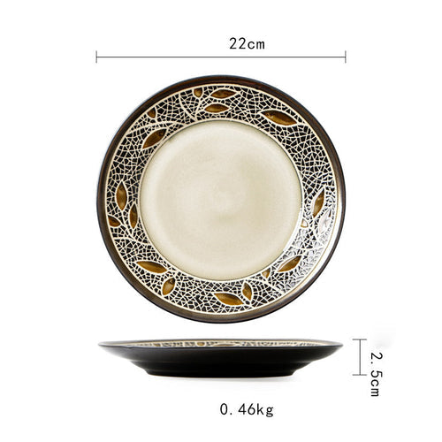 Vintage Japanese Style Ceramic Plates
