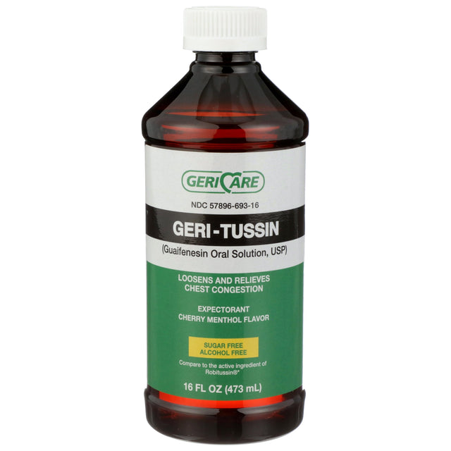 Geri-Care Geri-Tussin Expectorant Cough Relief Liquid