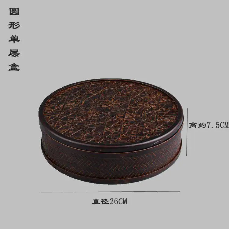 Bamboo & Lacquer Tea Set Storage Box – Chinese Tea Organizer