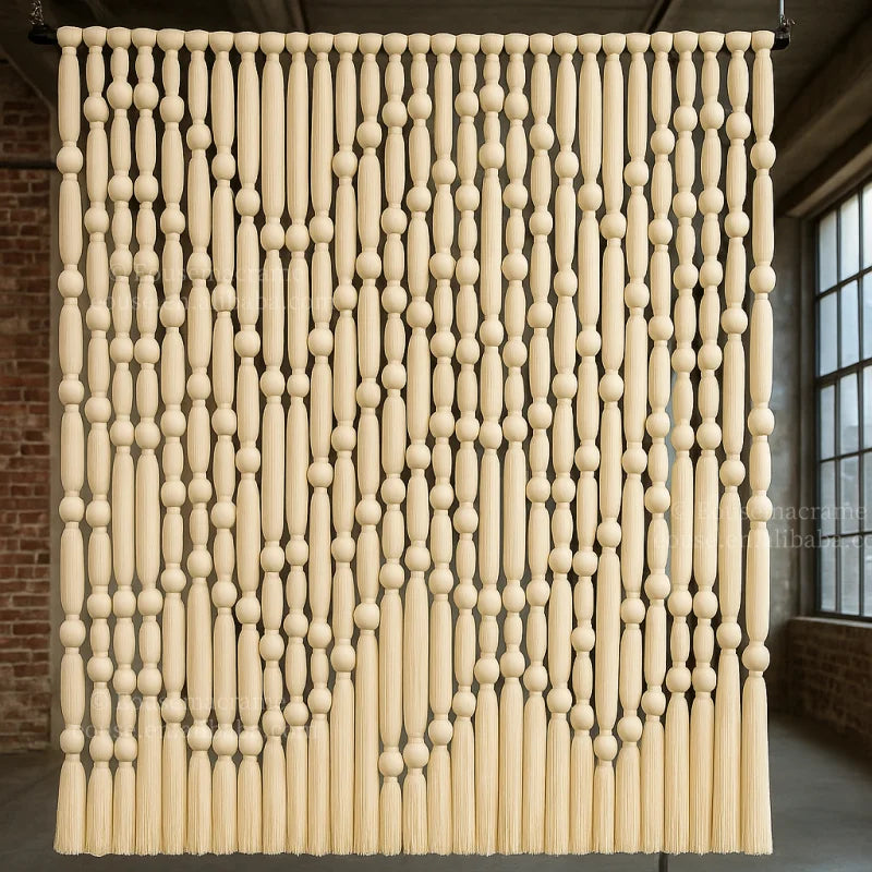 Luxury Handmade Macramé Wall Tapestry – Large Woven Cotton Art