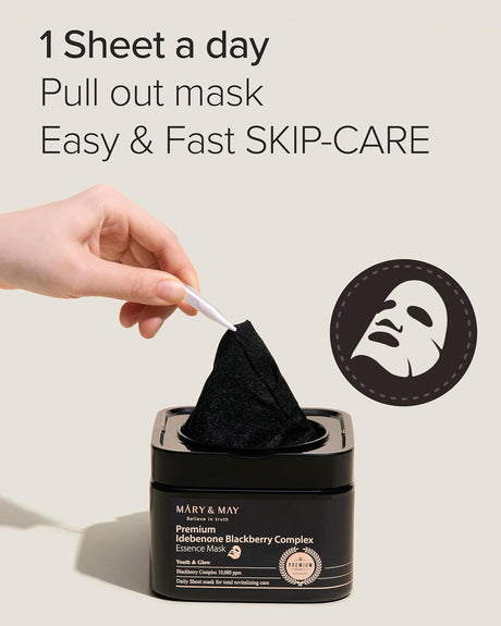 Mary & May Premium Idebenone Blackberry Complex Essence Mask
