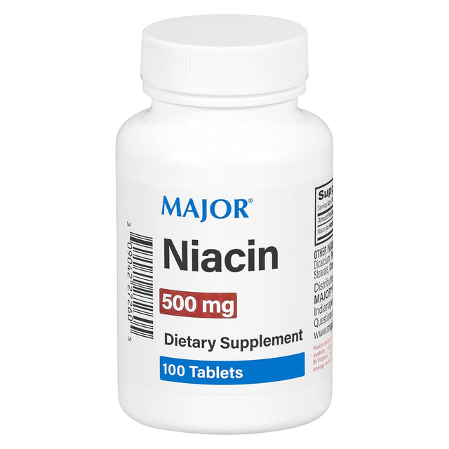 Major Niacin (B3) Dietary Supplement, 500 mg