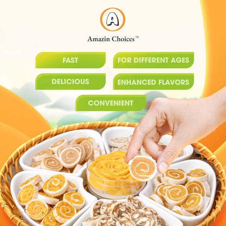 Amazin Choices Tropical Fruit Roll Snack Pack Variety, 3.5 oz. Pack of 4