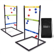 GoSports Ladder Toss Indoor & Outdoor Game Set with 6 Soft Rubber Bolo Balls and Travel Carrying Case - Choose Pro or Classic