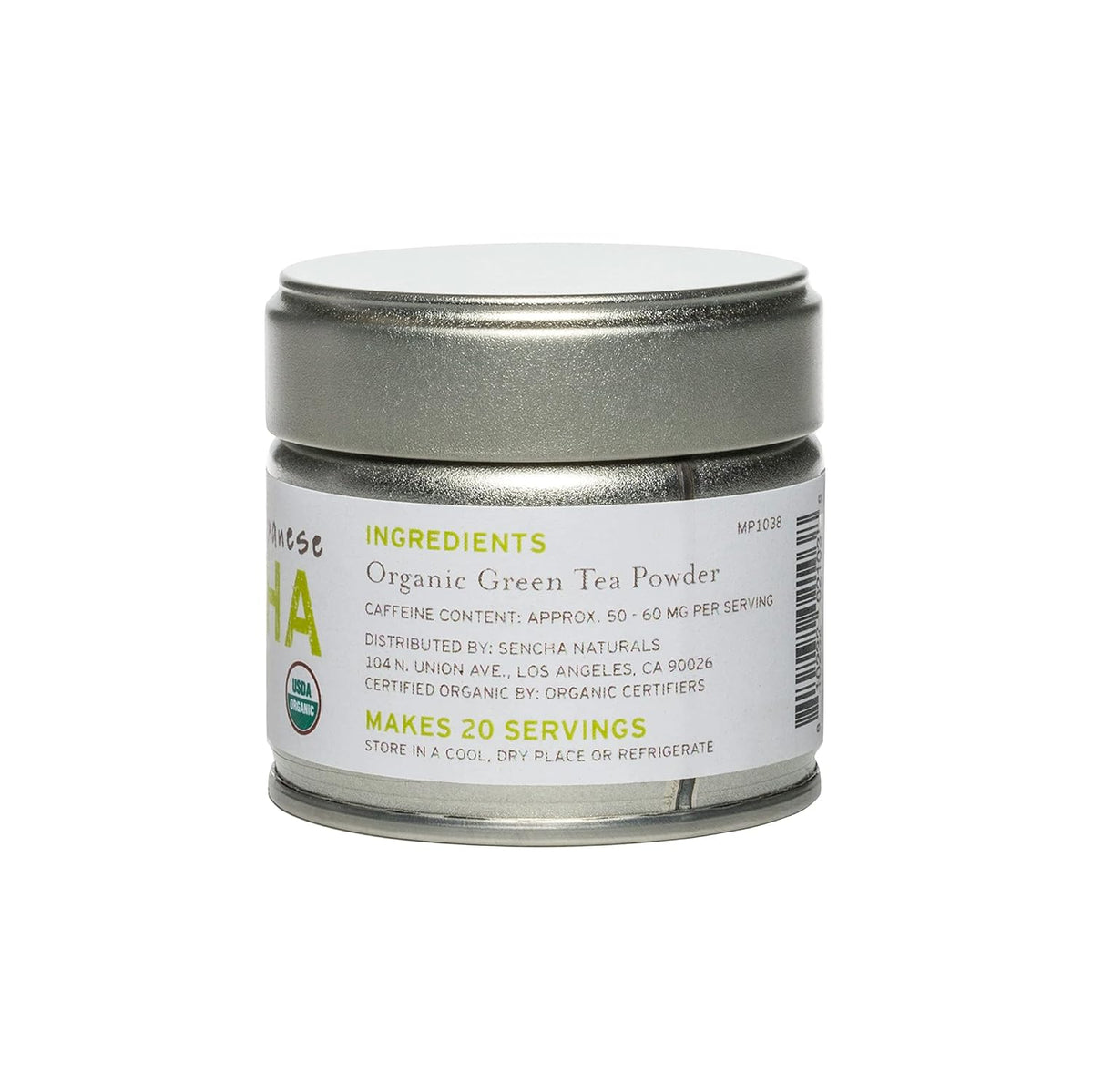 SEN CHA Naturals Organic Matcha Green Tea Powder, Ceremonial Grade, First Harvest Organic Matcha, 1oz Tin (1 Pack)