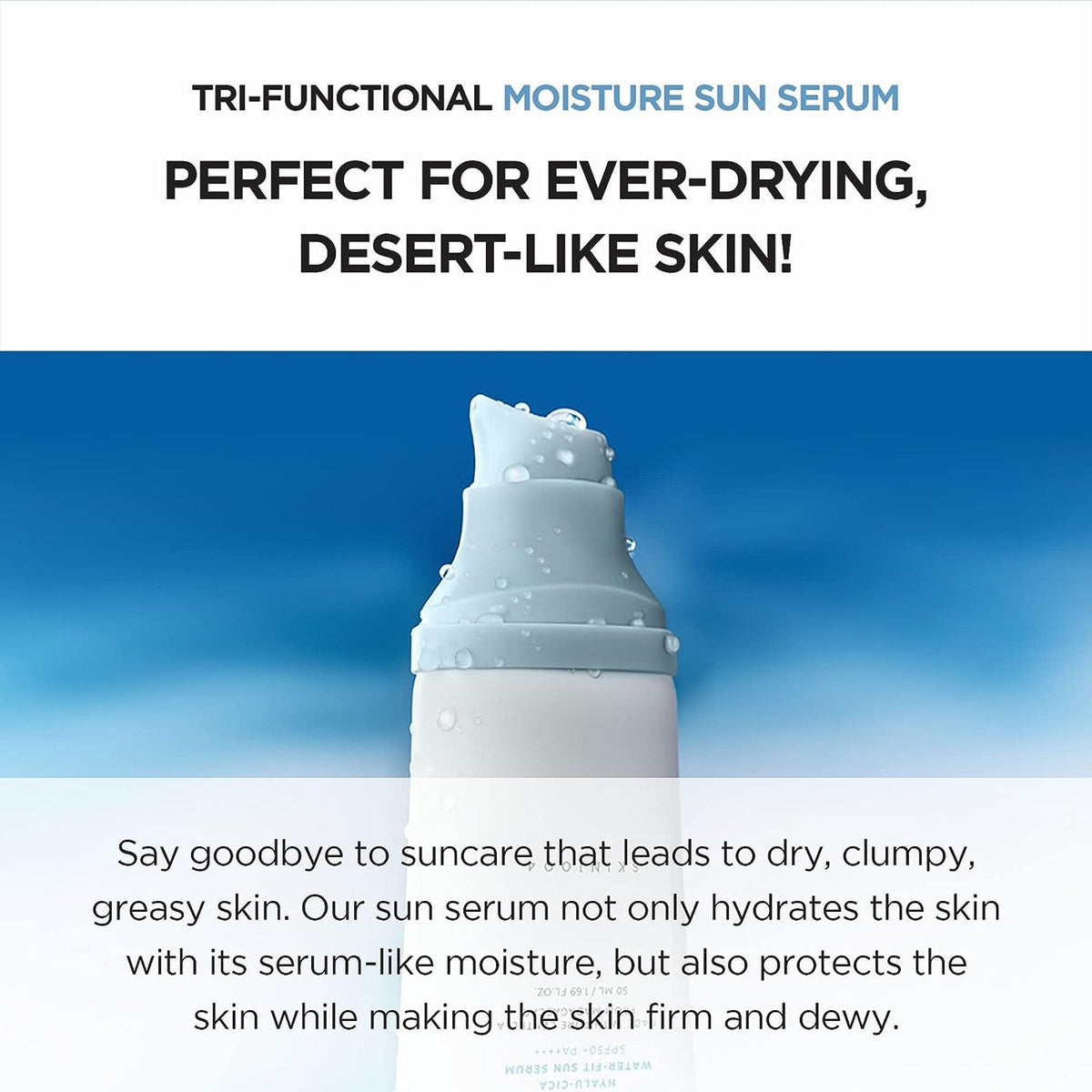 [Damage Box] SKIN1004 Madagascar Centella Hyalu-Cica Water-Fit Sun Serum SPF50+ PA++++ (2-Pack)