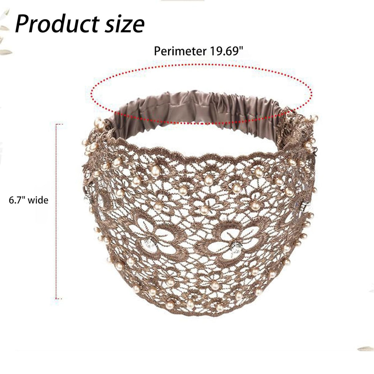 New Set Boho Headbands, Boho-chic Crystal & Pearl Embellished Wide Headbands, for Women Fashion Vacations & Daily Styling (3pcs A)