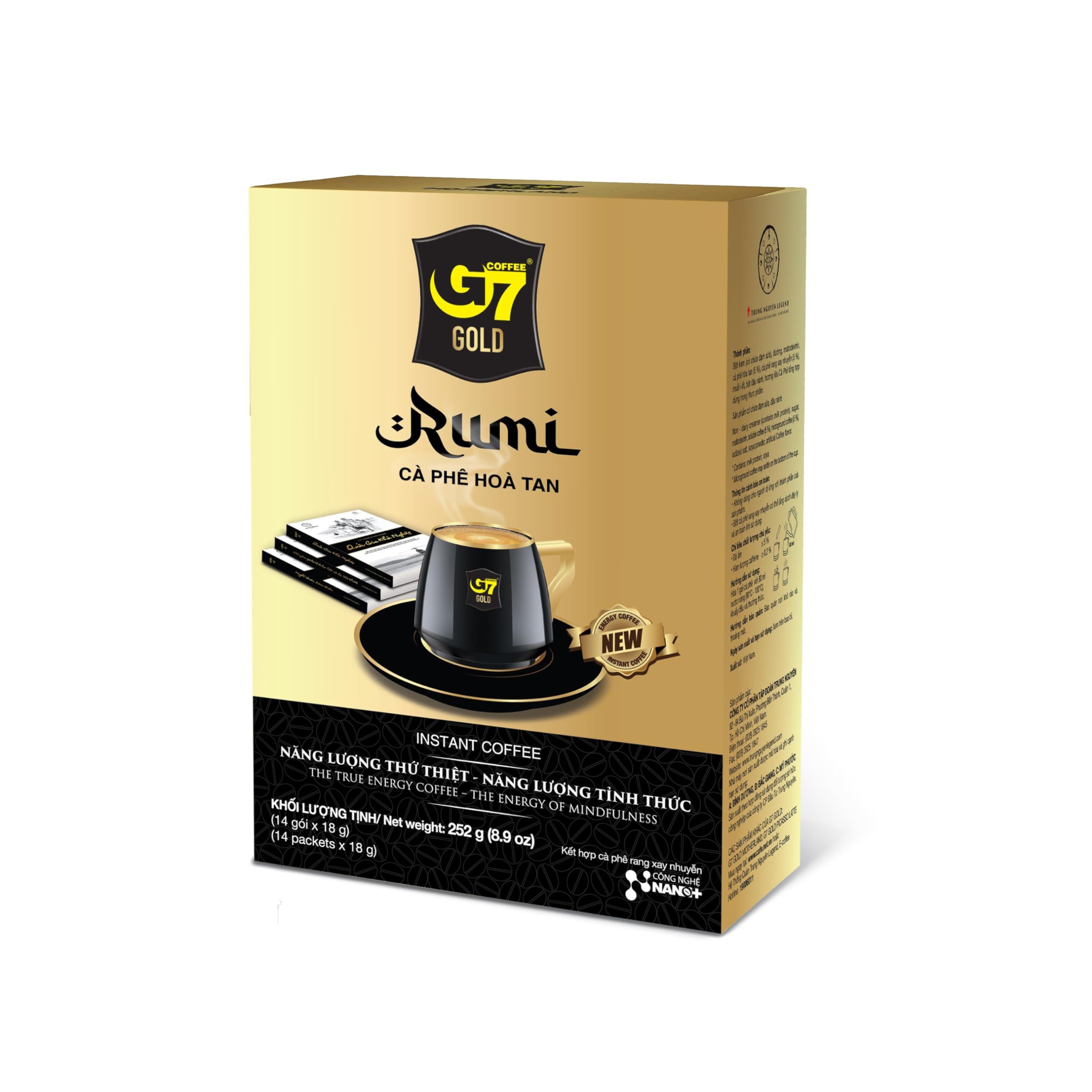 TRUNG NGUYEN G7 Gold Picasso Latte Instant Coffee Single Served