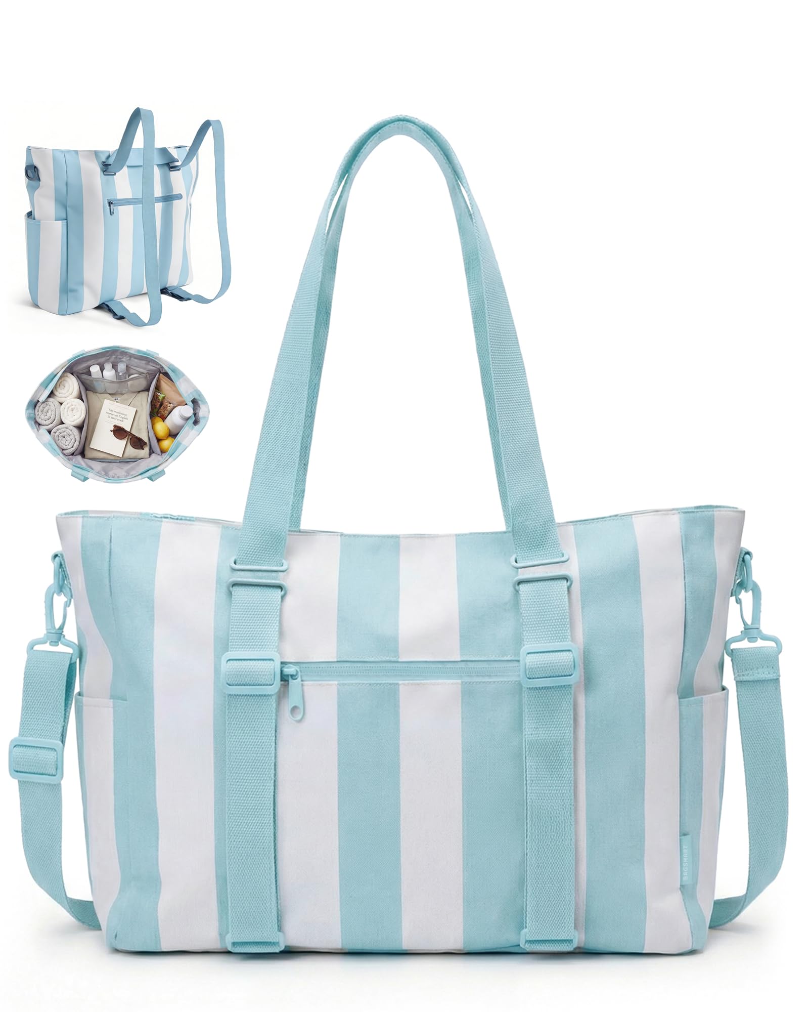 BAGSMART Large Beach Bag for Beach Essentials