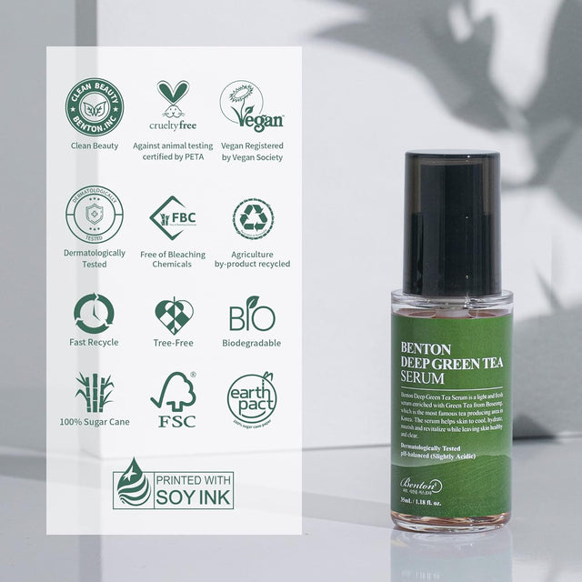 Deep Green Tea Serum 30Ml (1.01 Fl.Oz.)_New - Nourishing & Hydrating Facial Serum for Oily and Sensitive Skin, Skin Soothing