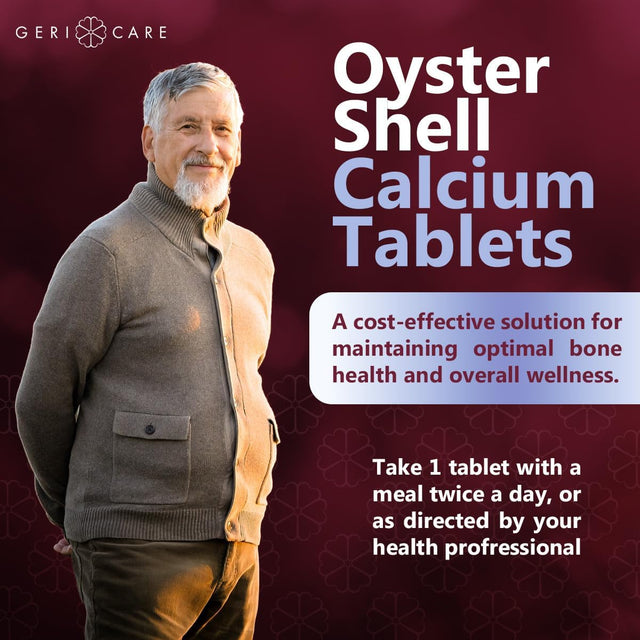 Geri-Care Oyster Shell Calcium Dietary Supplement, 500 mg