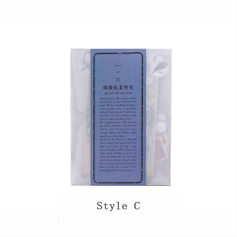 Sulphate paper retro calligraphy