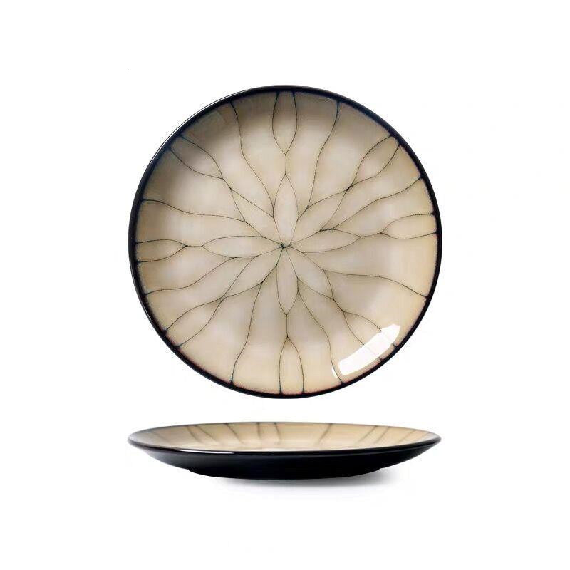 High-End Creative Ceramic Dinner Plates – Japanese Underglaze Serving Dishes