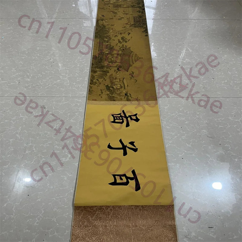 Leng Mei “Hundred Sons” Long Scroll – Chinese Figure Painting on Paper (30×220cm)