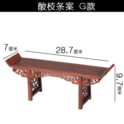 Redwood Chinese Altar Table – Display Stand for Buddha, Vases & Bonsai
