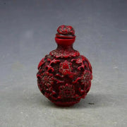 Red Resin Fish Snuff Bottle – Auspicious Asian Home Decor