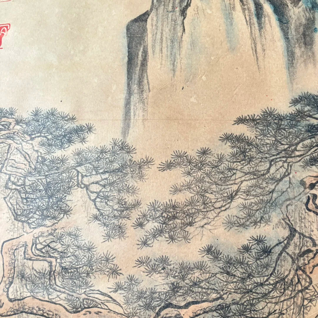 Tang Liuren Figure Scroll – Xuan Paper Wall Decoration for Living Room
