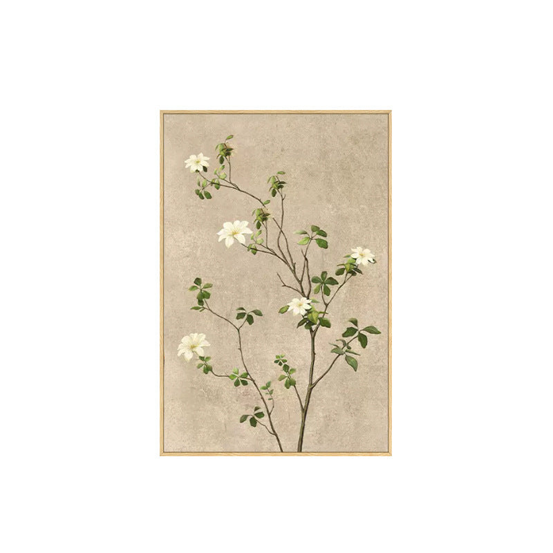 Japanese Style Floral Framed Painting