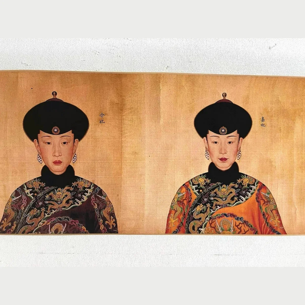 Qianlong Emperor & Empress Portrait – Replica Long Scroll Wall Decor