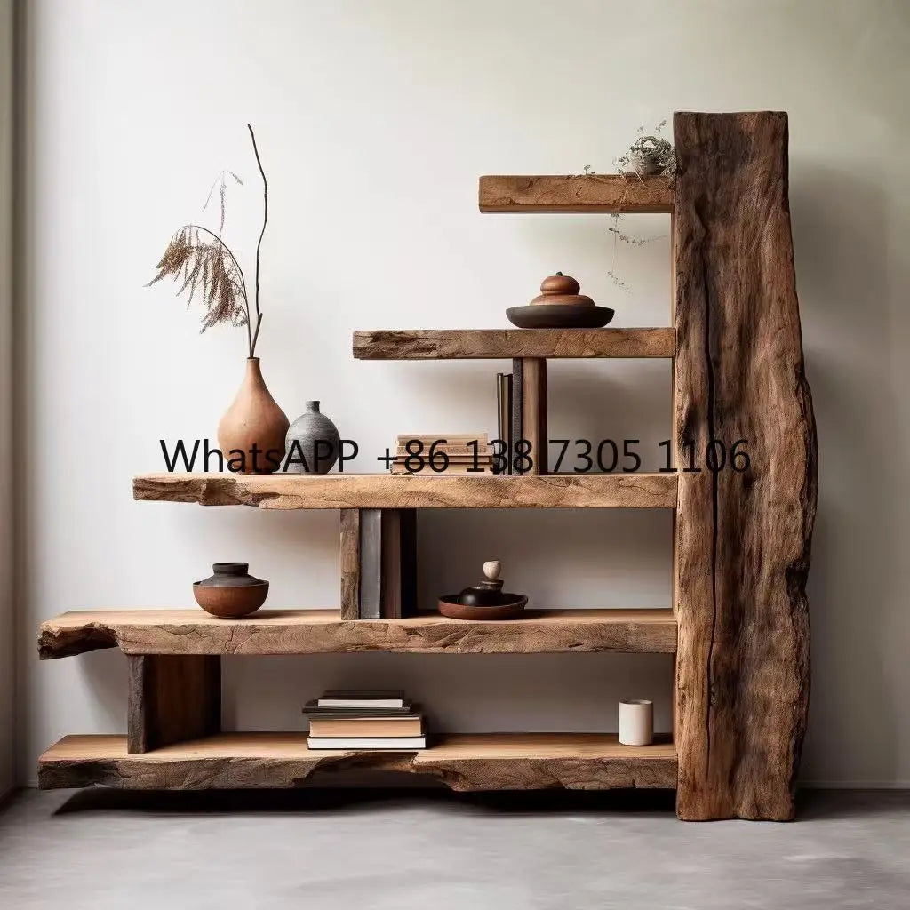 Old Elm Bogu Frame, Retro Duobao Pavilion Display Stand or Partition
