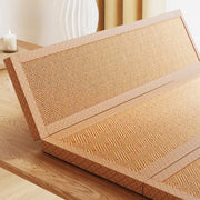 Foldable Japanese Tatami Rattan Mat – Cooling Summer Floor Rug