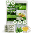 Spearmint Tea Bags, 100% Natural & Pure Spearmint Leaves. Loose Leaf Spearmint Herbal Tea. Spearmint Leaf Tea. No Sugar, No Caffeine, No Gluten, Vegan. - FreshDrinkUS - Natural and Premium Herbal Tea