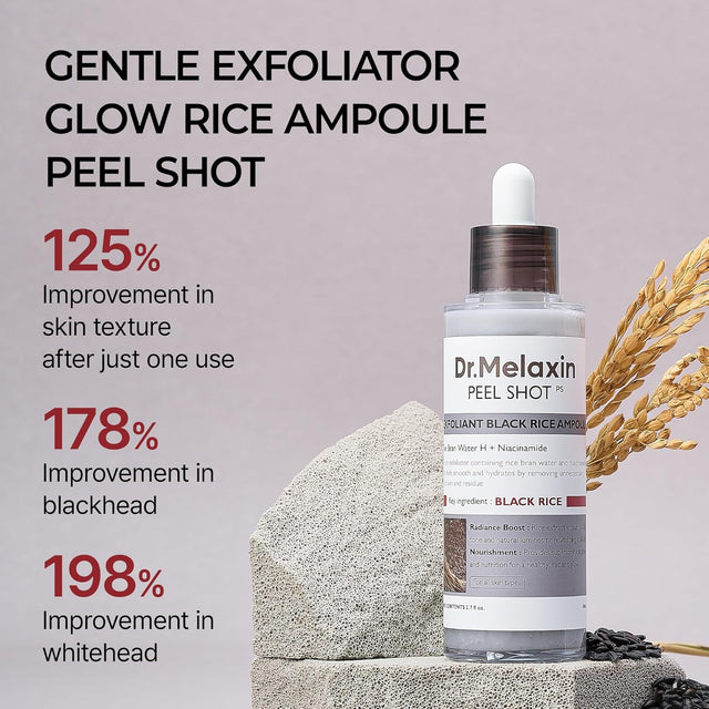 Dr. Melaxin Peel Shot Exfoliant Black Rice Ampoule
