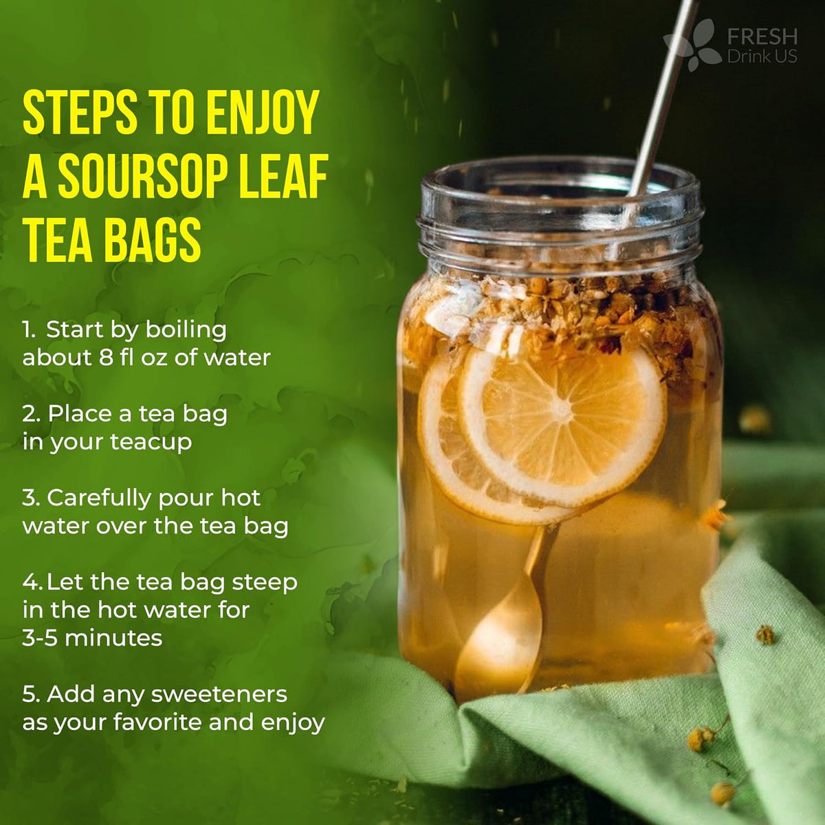 Sleepy-Time Immune & Heart Trio, Chamomile, Soursop & Hibiscus Herbal Tea Bags, 100% Natural and Pure Flowers & Leaves, Eco-Conscious Tea Bags, Caffeine-Free, No Sugar, No Gluten, Vegan – Herbal Tea Beverage