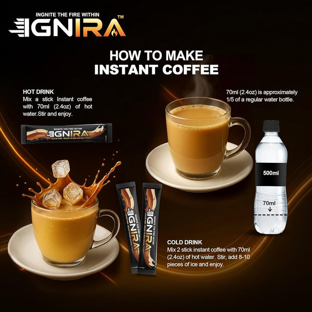 IGNIRA Strawberry Cappuccino – Premium Robusta Instant Coffee Packets, Hot or Iced Milk Coffees, Aromatic Strawberry Flavor, Smooth & Creamy, No Soybeans, No Cholesterol, Ready-to-Mix, Café Taste – HexFire Energy, 20 Single-Serve Sticks (12.69 oz)