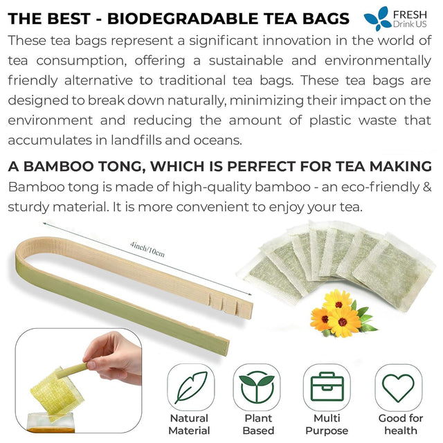 Premium Nettle Leaf Tea Bags, 100% Natural & Pure, Stinging Nettle Leaf Tea, Nettle Leaf Tea, Burn Nettle, Stinging Nettle, Nettle Tea, Stinger Tea, No Sugar/Caffeine & Gluten, Vegan - FreshDrinkUS - Natural and Premium Herbal Tea