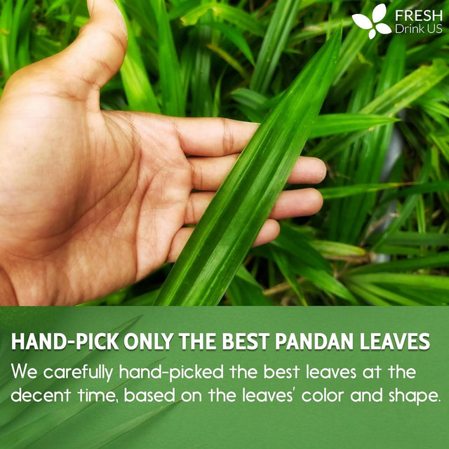 Natural Pandan Leaves Dried, Pandan Leaf Powder, 100% Pure Dried Pandan Leaves, Pandan Leaf Tea, No Additives, No Caffeine, Vegan - FreshDrinkUS - Natural and Premium Herbal Tea