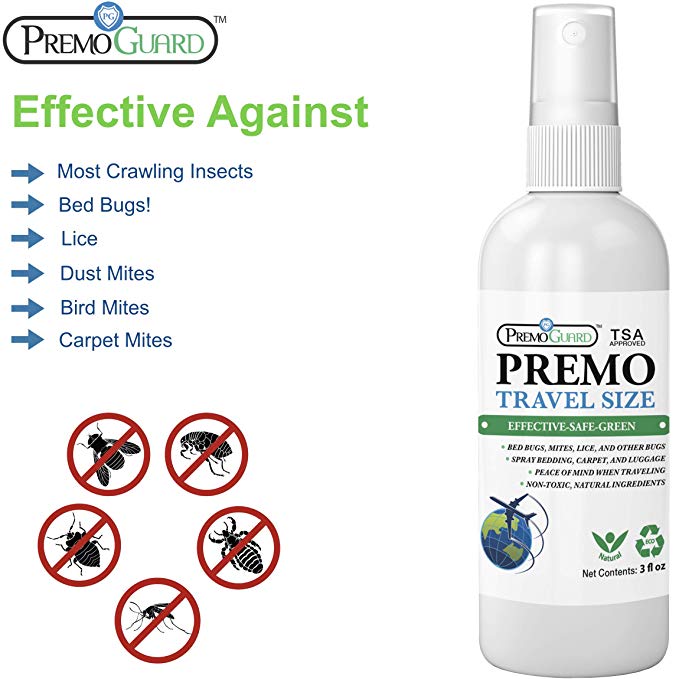 Bed Bug & Mite Killer Spray | Natural & Non-Toxic | Premo Guard