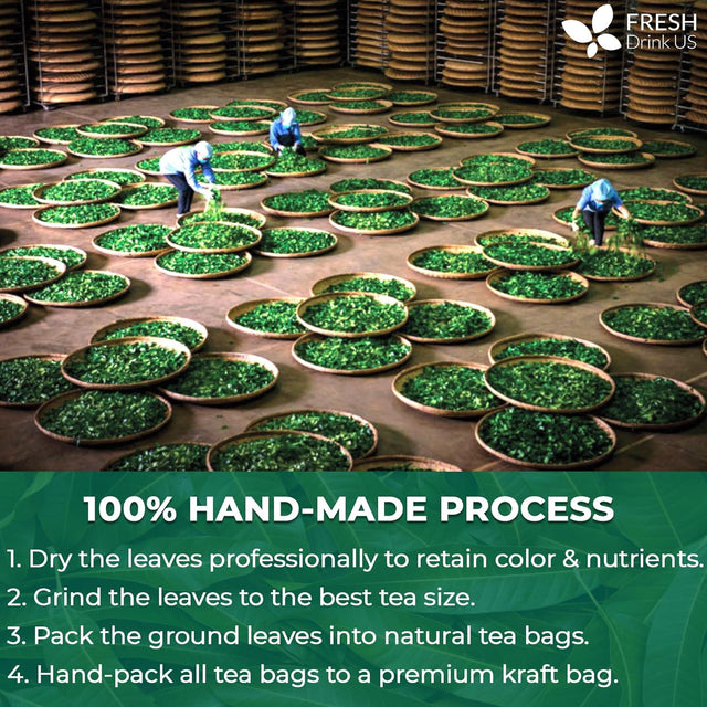 Natural Banaba Dried Leaves, Tea Bags, Powder, Whole Banaba Leaves, 100% Pure Dried Banaba Leaves, Banaba Leaf Tea, No Additives, No Caffeine, Vegan - FreshDrinkUS - Natural and Premium Herbal Tea